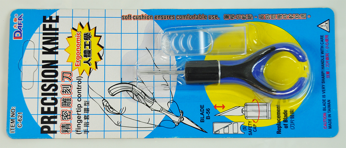 PRECISION KNIFE W GRIP;6PC/PKT (C-621) 1 PRECISION KNIFE W GRIP;6PC/PKT (C-621)