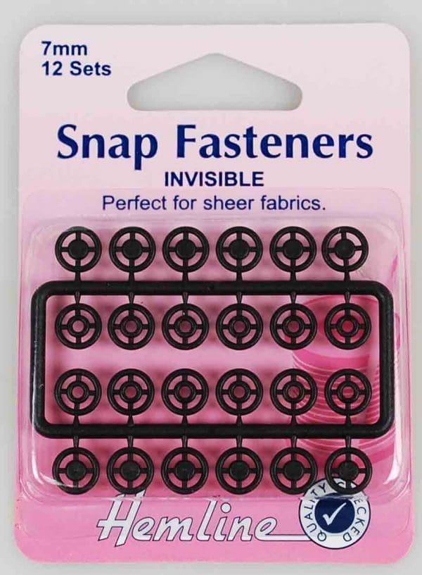 SNAP FASTNER422.B:7MM:5CRD/PKT (422.B)