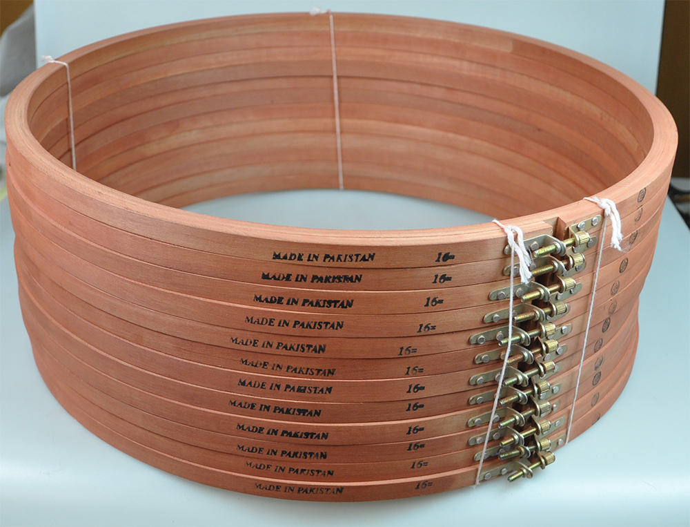 WOODEN EMB.FRAME:16" (BROWN/WEF-16)