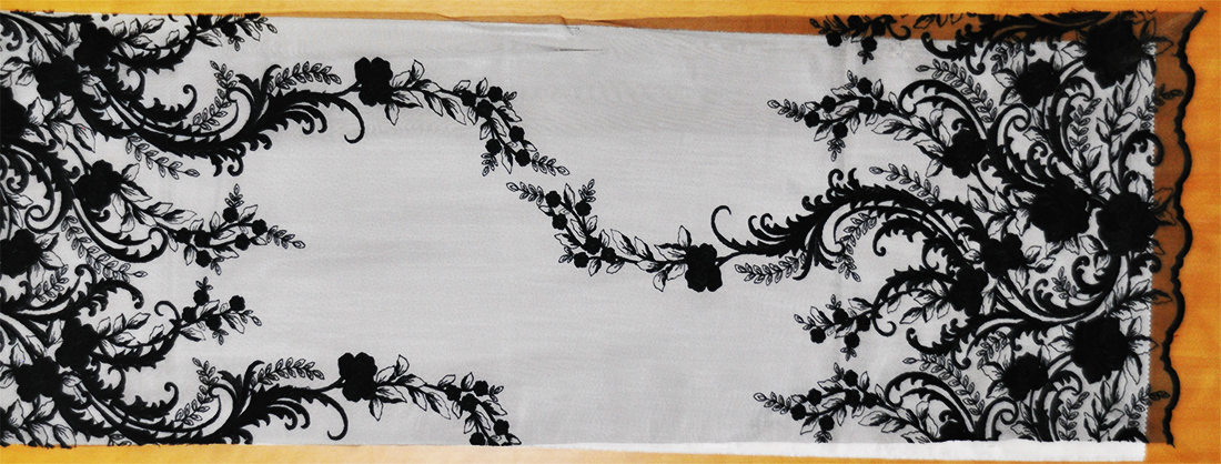 TULL EMBROIDERY POL FABRIC (DF00-571) 1 TULL EMBROIDERY POL FABRIC (DF00-571)