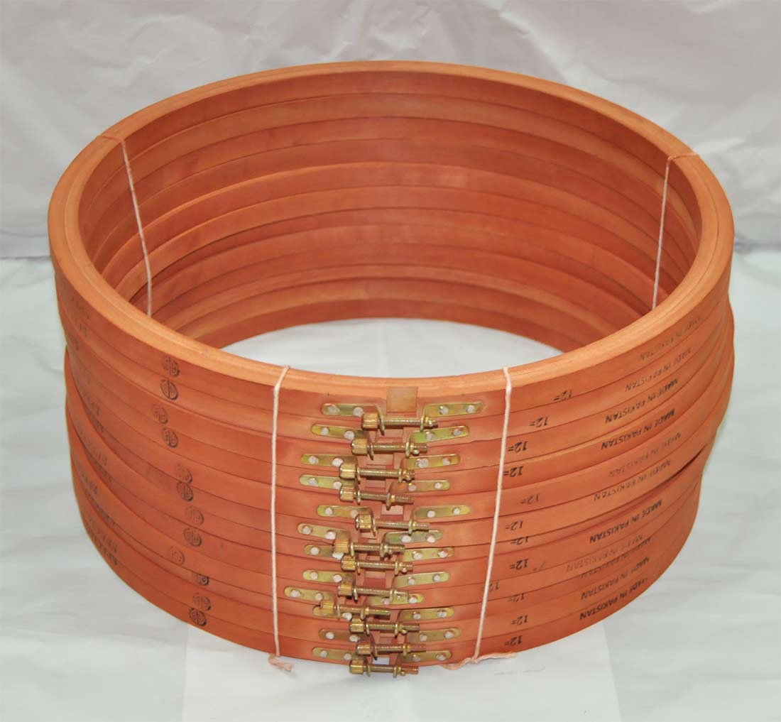 WOODEN EMB WOODEN EMB.FRAME:12" (BROWN/WEF-12)