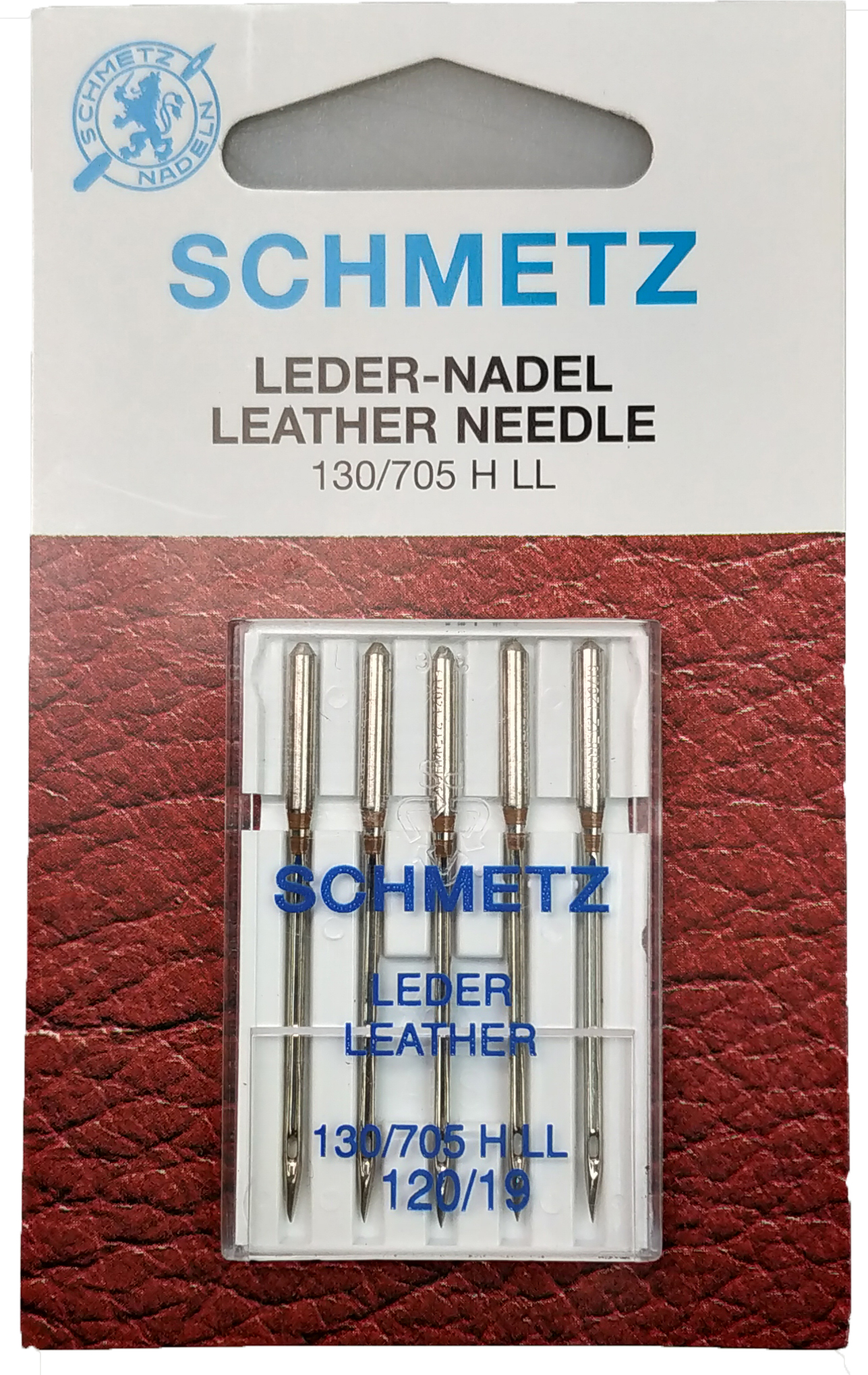 LEATHER NEEDLE:120/19:5PC/CRD (C/130/705HLL-120) 1 LEATHER NEEDLE:120/19:5PC/CRD (C/130/705HLL-120)