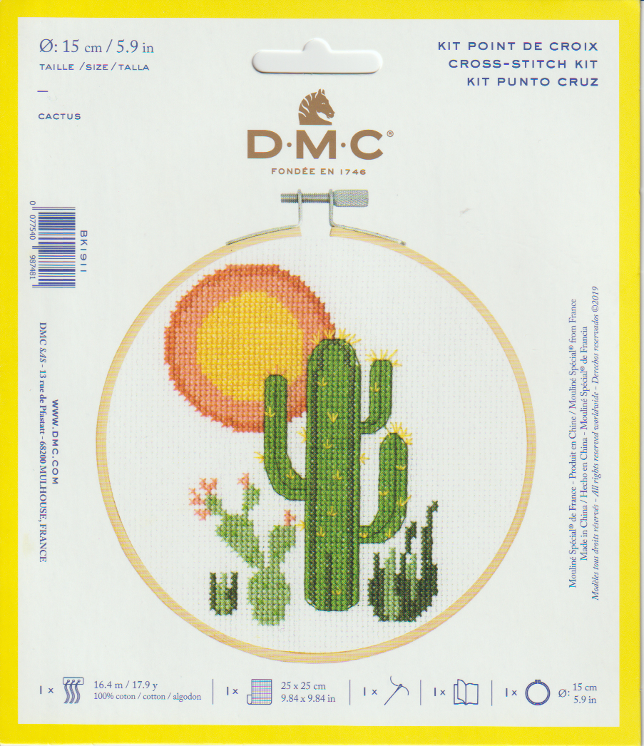 CROSS STITCH -CACTUS KIT (BK1911L) 1 CROSS STITCH -CACTUS KIT (BK1911L)