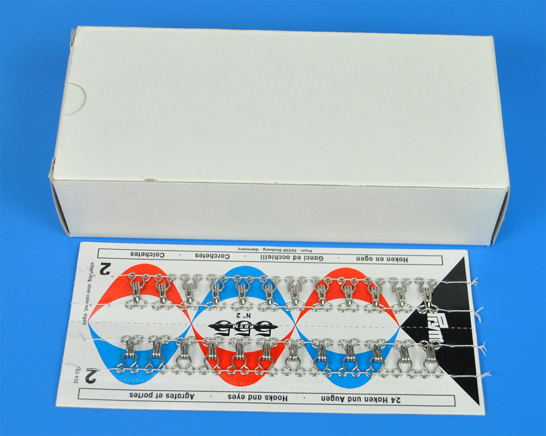 HOOKS & EYES:10CRD/BOX (263432) 1 HOOKS & EYES:10CRD/BOX (263432)