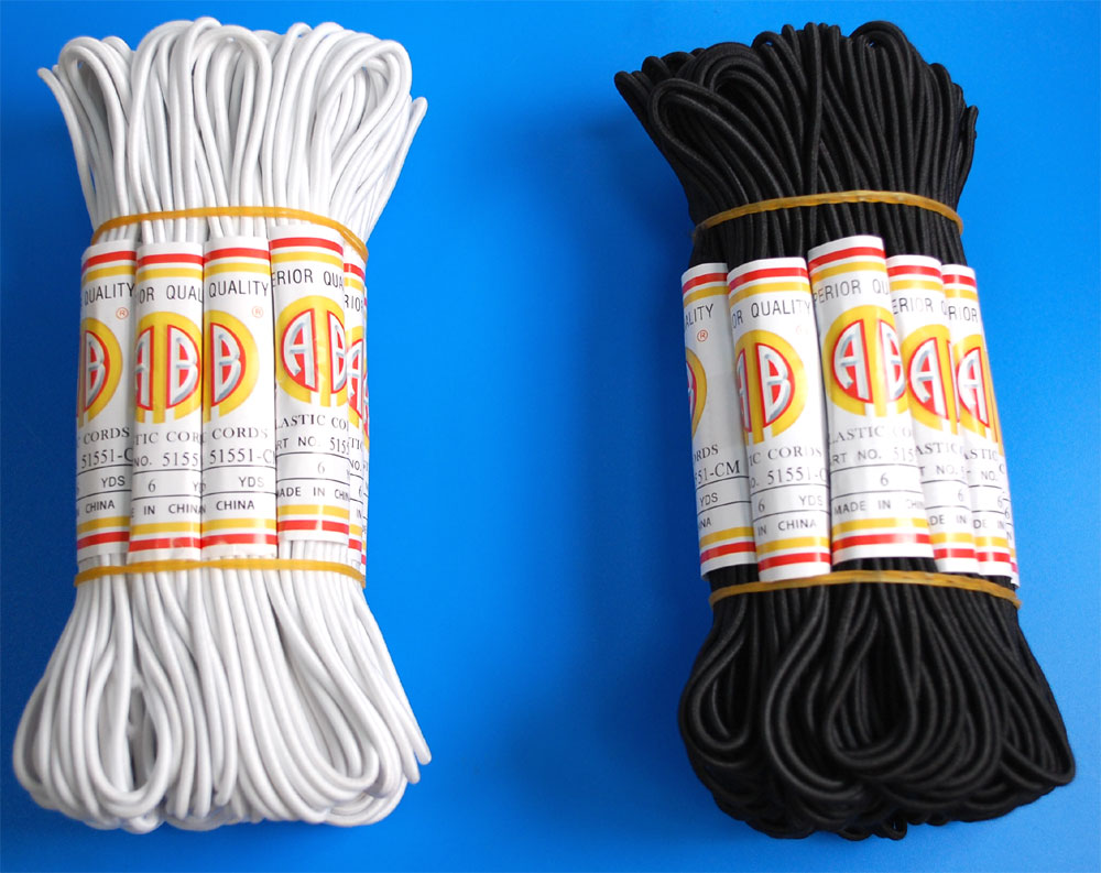 ROUND ELASTIC CORD:2DOZ/PKT (51551-CM/PKT)