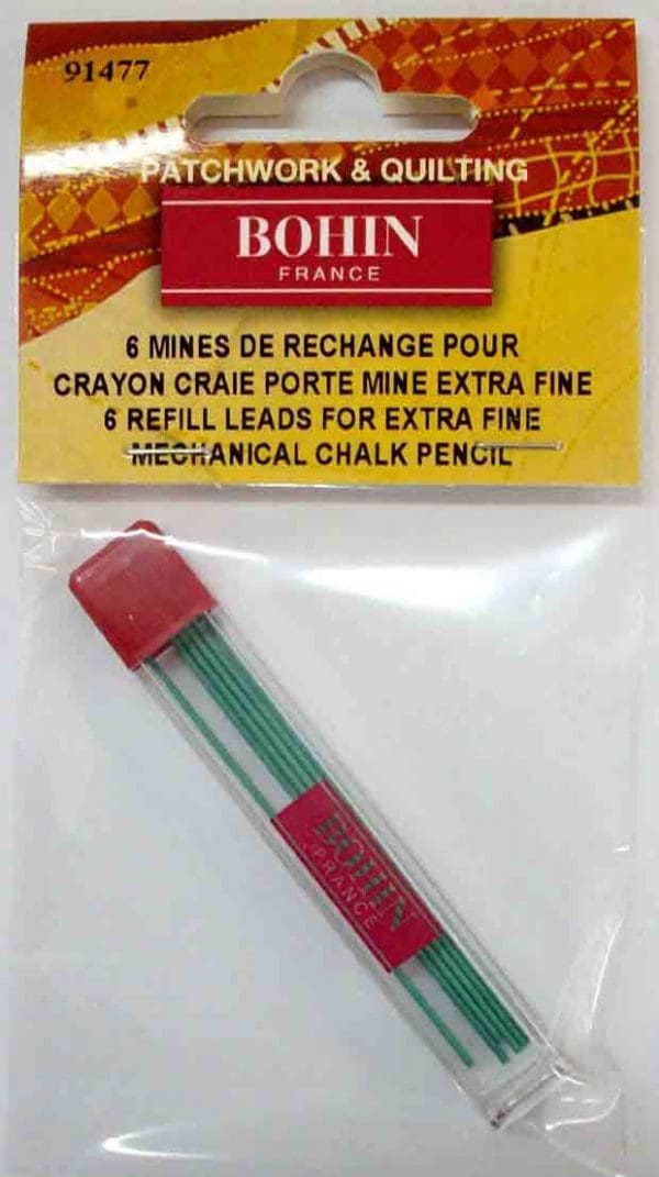 PENCIL REFILL,.9MM,GREY,6PC (BOHIN/91477)