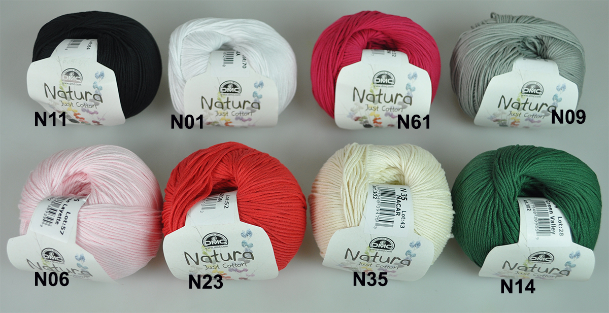 NATURA COT.YARN:50GRx4BL (302/DMC)