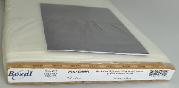 PVA WATER SOLUBLE EMB:19"x25Y (322/BOS)