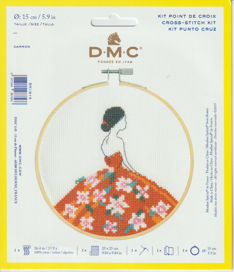 CROSS STITCH HOOP KIT (BK1915L) 1 CROSS STITCH HOOP KIT (BK1915L)