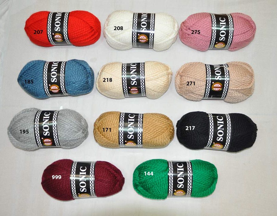 ACR ACR.WOOL YARN:170GMx3BL(510G) (AB/SONIC/3)