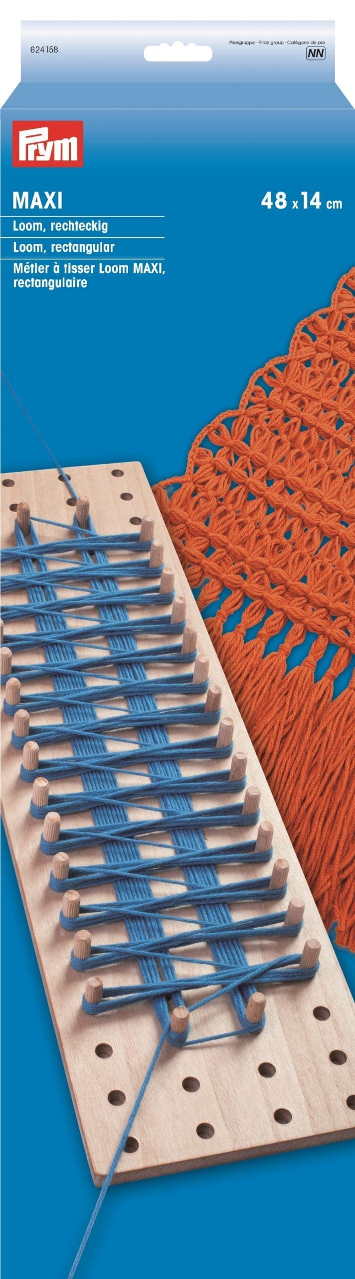 WOODEN MAXI LOOM KIT:48x14CM (624158) 1 WOODEN MAXI LOOM KIT:48x14CM (624158)