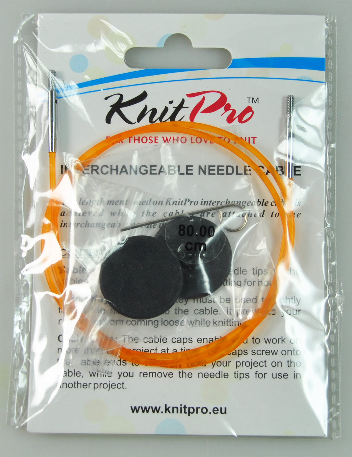 CHANGABLE NEEDLE CABLE:80CM (10634/KNIT) 1 CHANGABLE NEEDLE CABLE:80CM (10634/KNIT)
