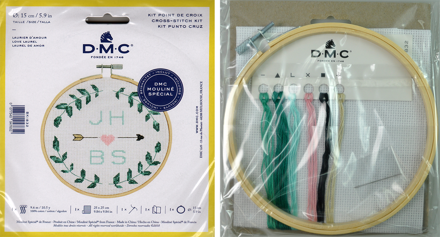 CROSS STITCH HOOP KIT (BK1832L/PCS) 1 CROSS STITCH HOOP KIT (BK1832L/PCS)