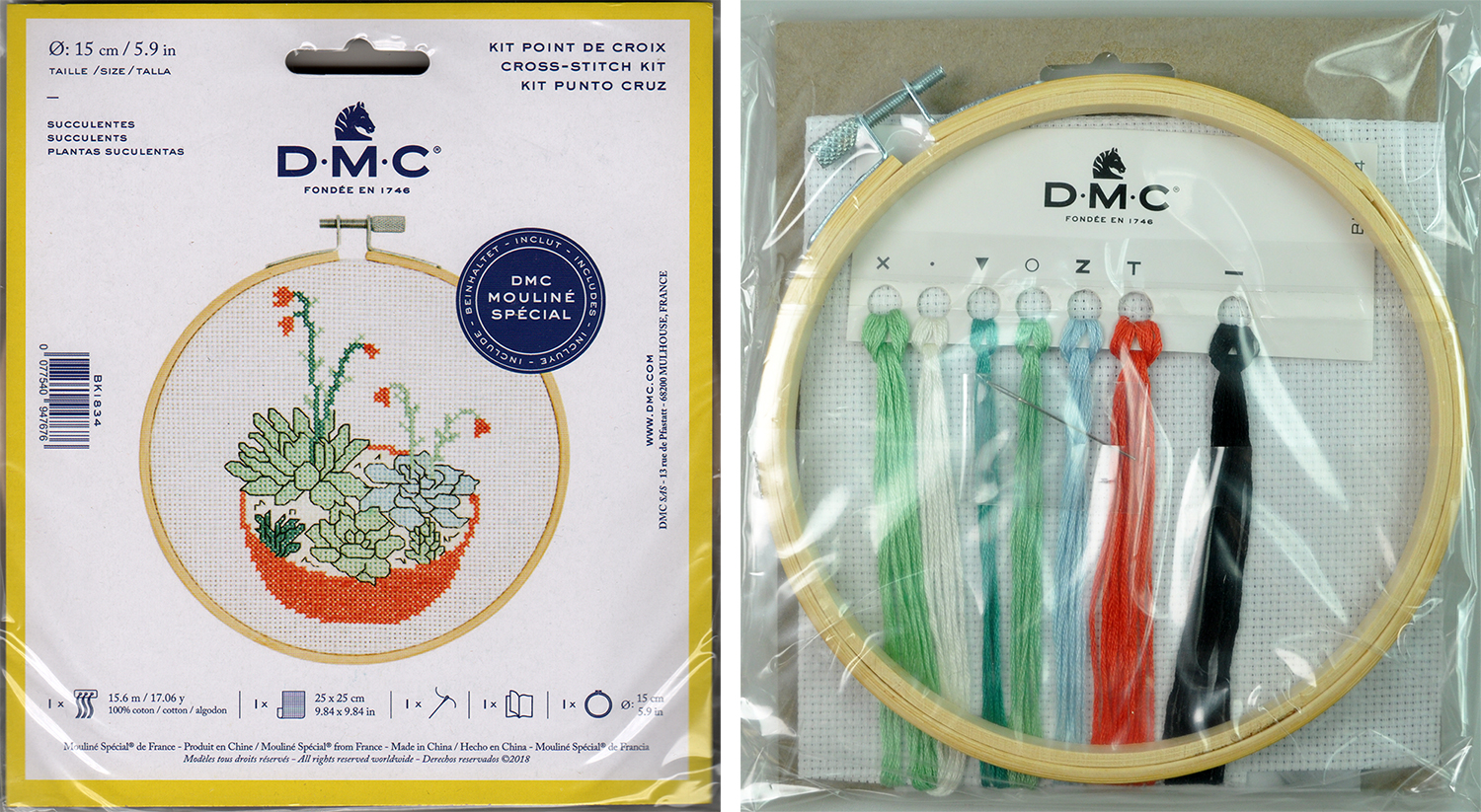 CROSS STITCH HOOP KIT (BK1834L/PCS) 1 CROSS STITCH HOOP KIT (BK1834L/PCS)