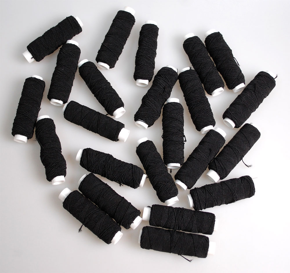 SHIRRING ELASTIC:100/BAG (5521/BLACK) 1 SHIRRING ELASTIC:100/BAG (5521/BLACK)