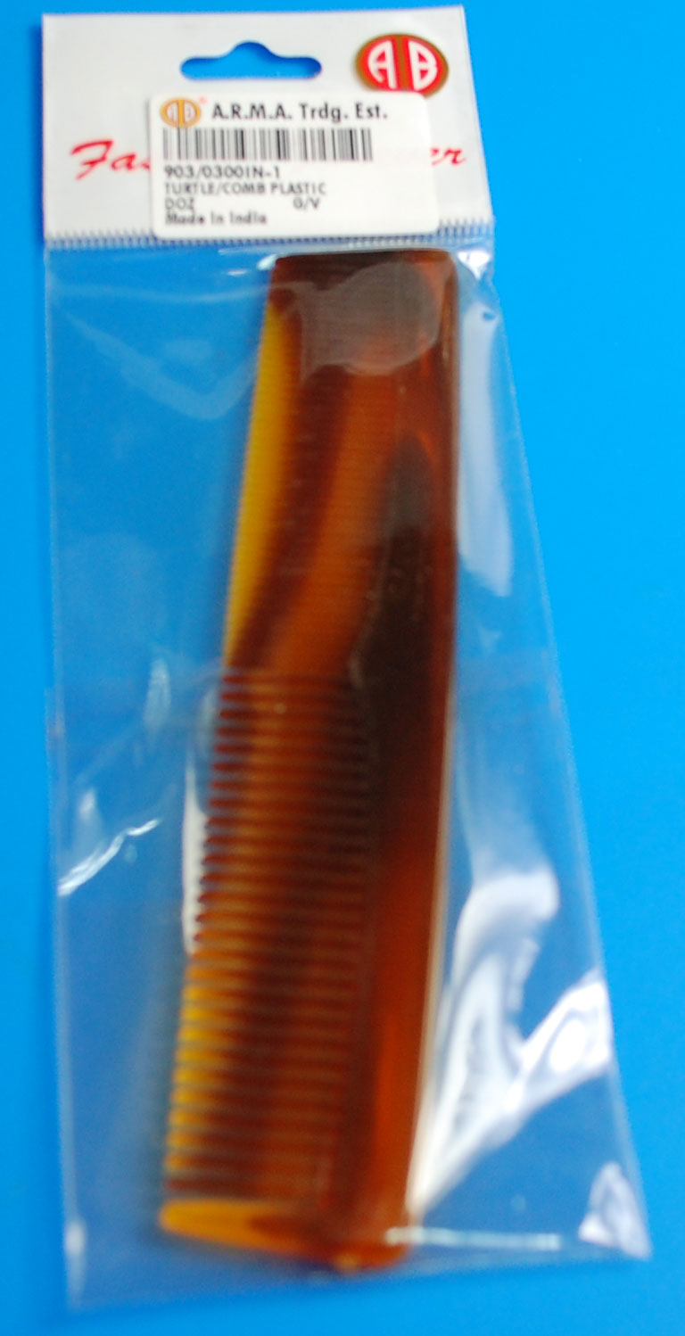COMB PLASTIC - TURTLE - MAB (903/0300IN) 1 COMB PLASTIC - TURTLE - MAB (903/0300IN)