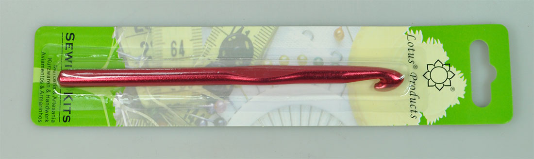 ALUMINIUM CROCH HOOK:5PC (LOTUS/ACH-10MM) 1 ALUMINIUM CROCH HOOK:5PC (LOTUS/ACH-10MM)