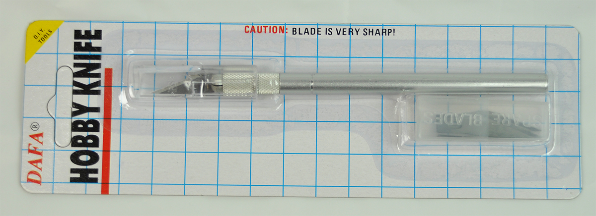 ALUM ALUM. KNIFE W CAP;8MM;6PC/PKT (C-601CS)