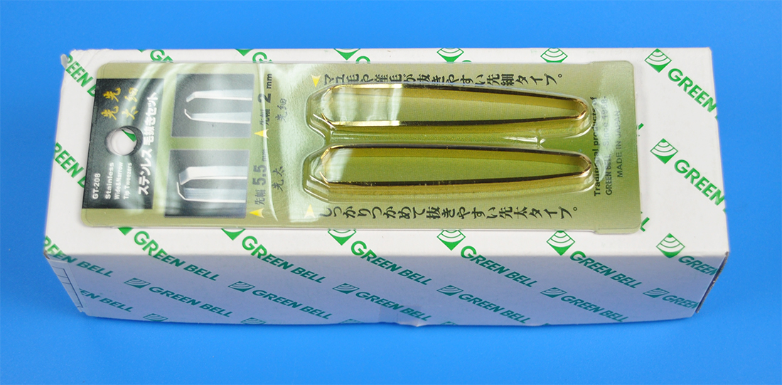 TWEEZERS SET  - GREEN BELL (GT-208/D15G) 1 TWEEZERS SET  - GREEN BELL (GT-208/D15G)