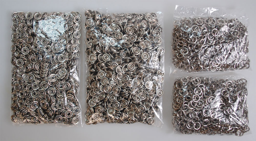 RING BUTTON SNAP FASTNERS  (701-W) 1 RING BUTTON SNAP FASTNERS  (701-W)