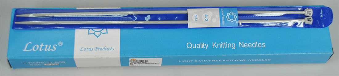 ALU KNIT ALU KNIT.NEEDLE:35CM:10PR/BOX (LOTUS/AKN-4MM)