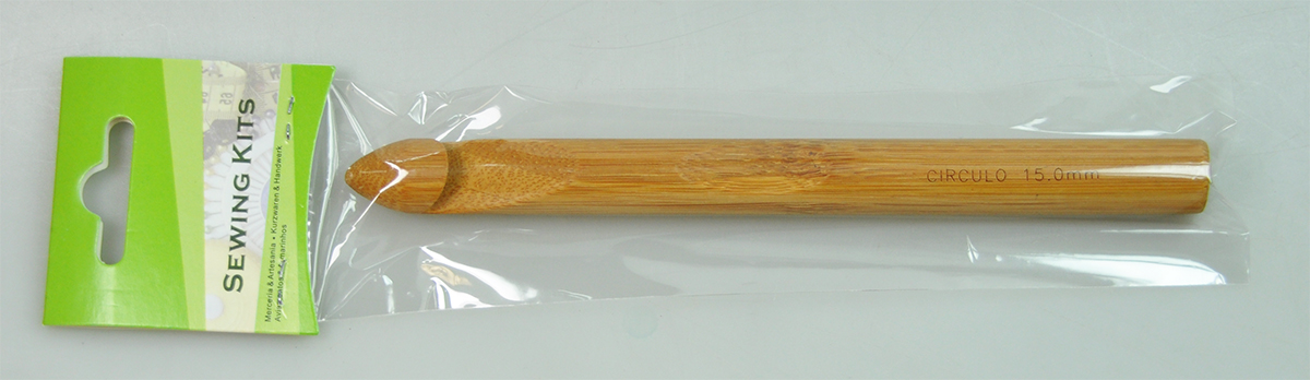 BAMBOO CROCHET HOOK;15MM (LOTUS/BCH-15MM) 1 BAMBOO CROCHET HOOK;15MM (LOTUS/BCH-15MM)
