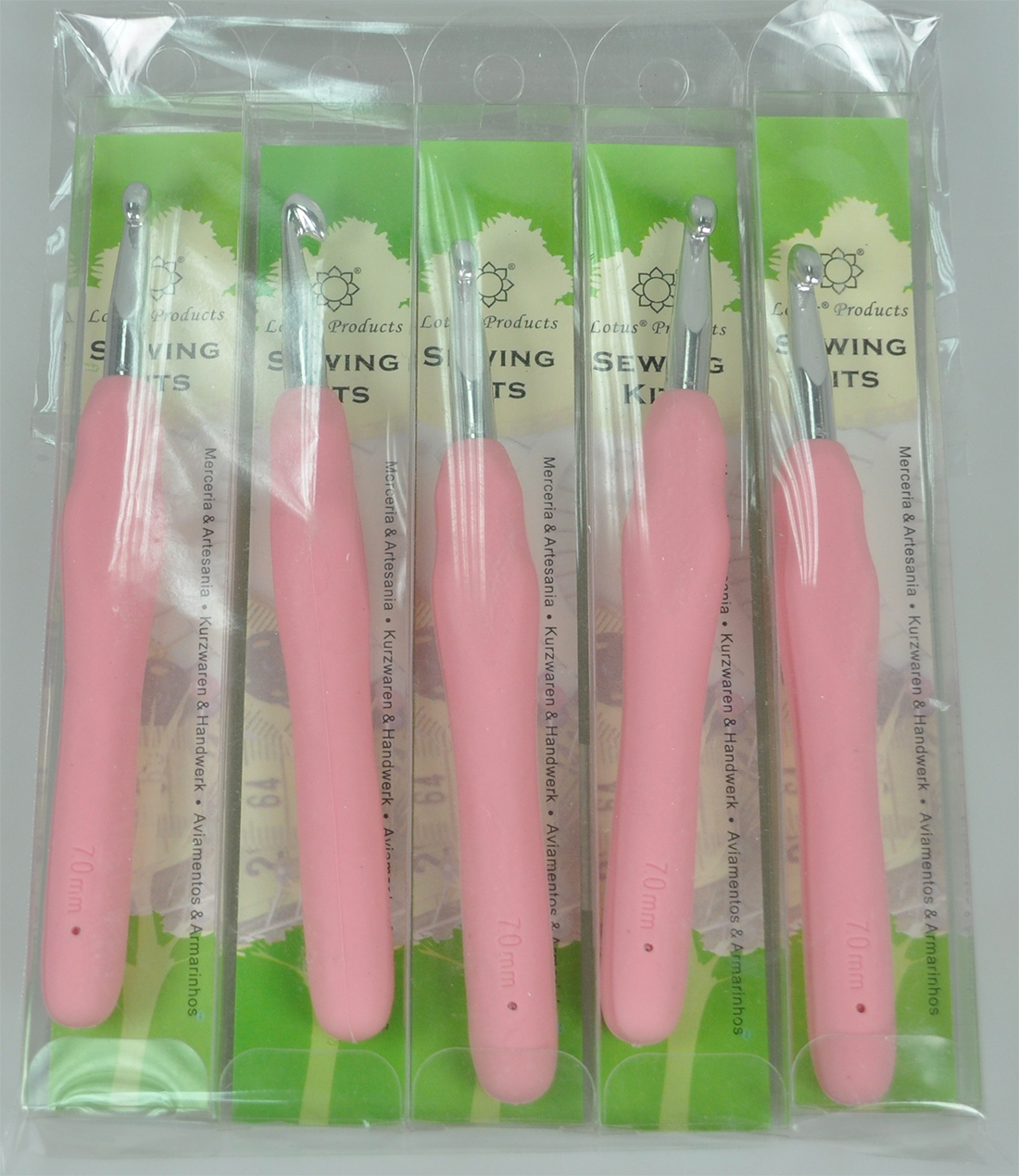 SOFT HANDLE CROCH HOOK:5PC/PKT (LOTUS/CH-7MM) 1 SOFT HANDLE CROCH HOOK:5PC/PKT (LOTUS/CH-7MM)