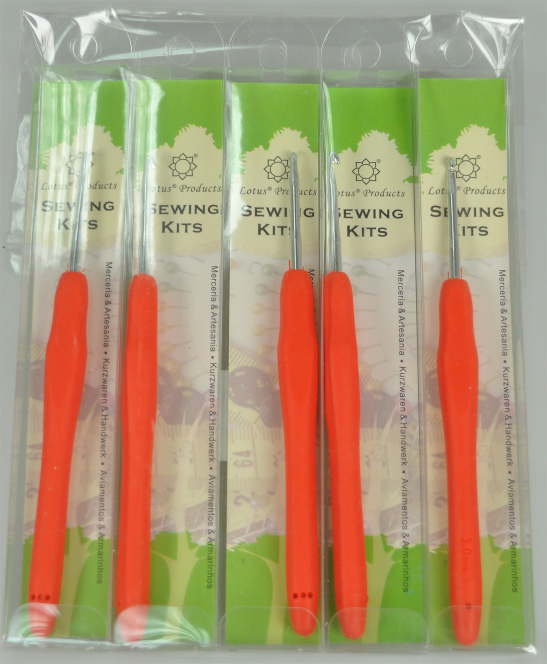 SOFT HANDLE CROCH HOOK:5PC/PKT (LOTUS/CH-3MM) 1 SOFT HANDLE CROCH HOOK:5PC/PKT (LOTUS/CH-3MM)