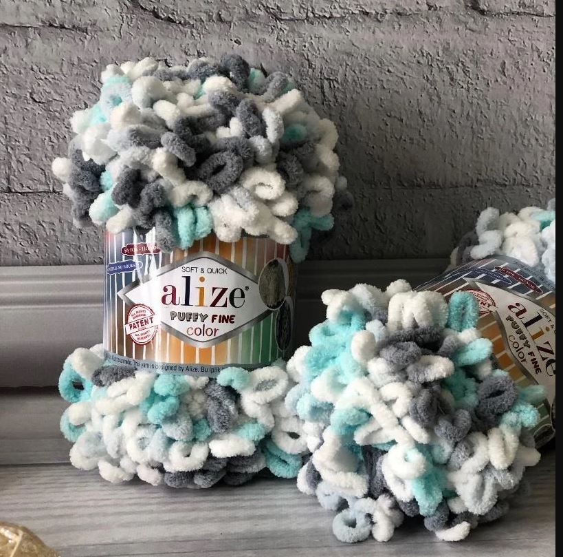 MICRO PL.YARN:5BLx100GR(500GM) (ALIZE/PUFFY FINE-C)