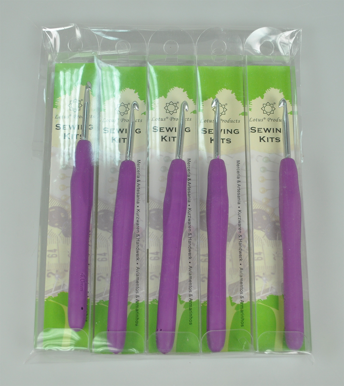 SOFT HANDLE CROCH HOOK:5PC/PKT (LOTUS/CH-4MM) 1 SOFT HANDLE CROCH HOOK:5PC/PKT (LOTUS/CH-4MM)