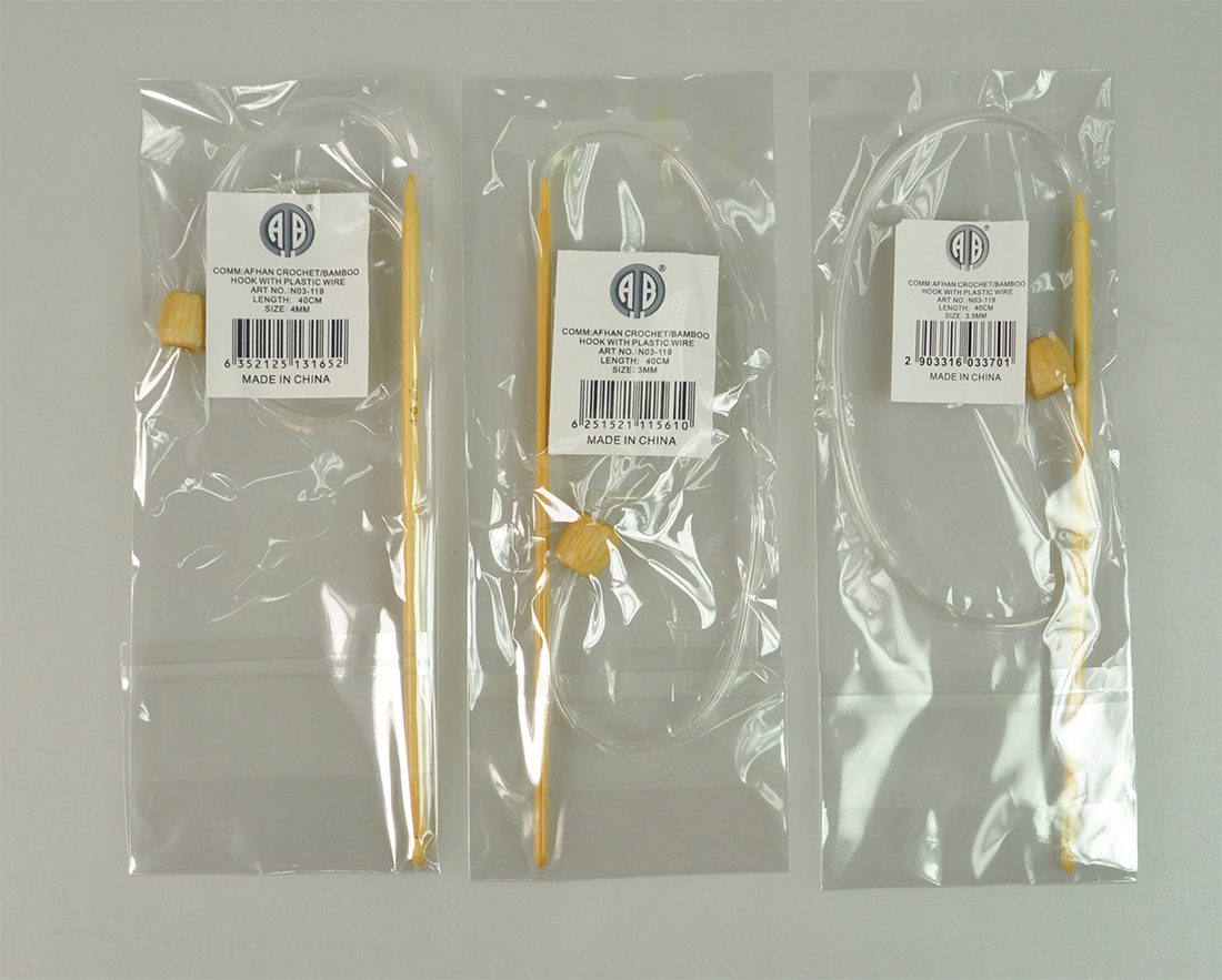 AFHAN CROCH.HOOK:40CM:10PC (N03-119)