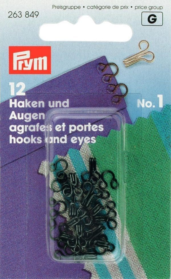 PRYM HOOK&EYE (263849)