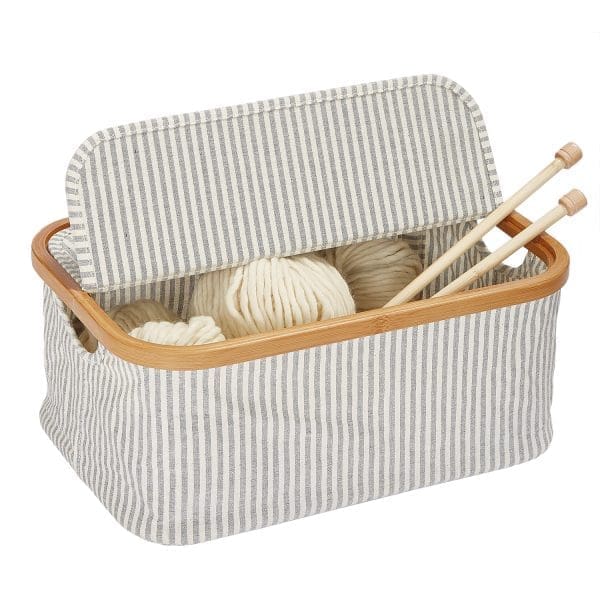 CANVAS SEWING BOX :38x26x16CM (612682)