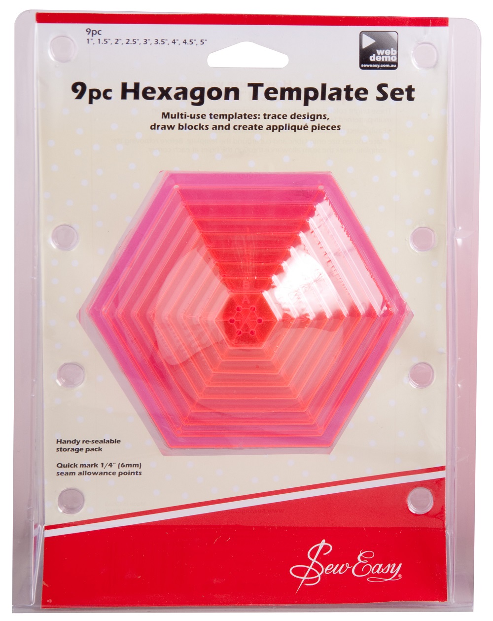 TEMPLETE SET:S/9:HEXAGON (ERGG07 TEMPLETE SET:S/9:HEXAGON (ERGG07.PNK)