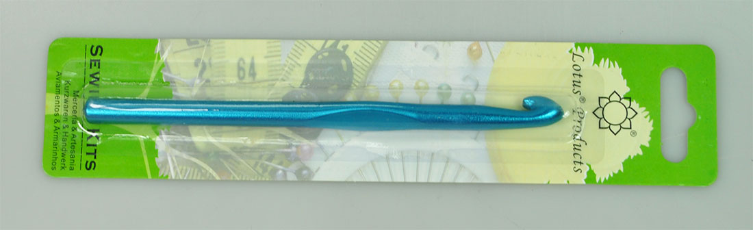 ALUMINIUM CROCH HOOK:5PC (LOTUS/ACH-12MM)