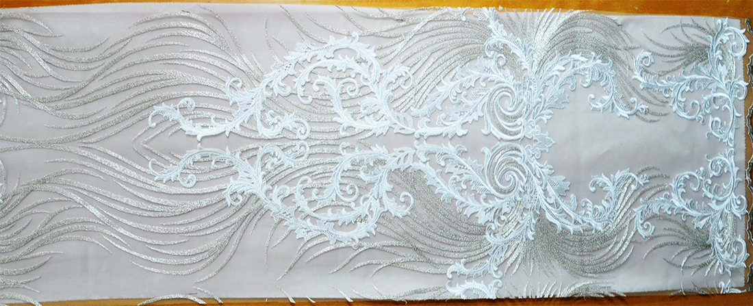 TULL EMBROIDERY POL FABRIC (DF00-801) 1 TULL EMBROIDERY POL FABRIC (DF00-801)