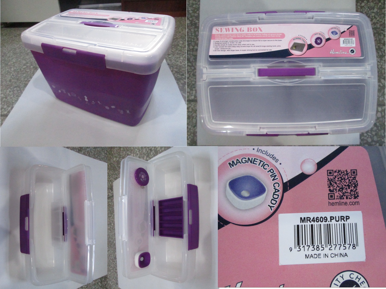 SEWING BOX (MR4609 SEWING BOX (MR4609.PURP)