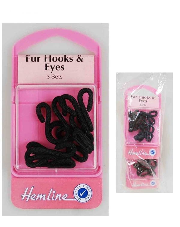 FUR HOOK&EYE:3PC/SET:5ST/PKT (402.B)