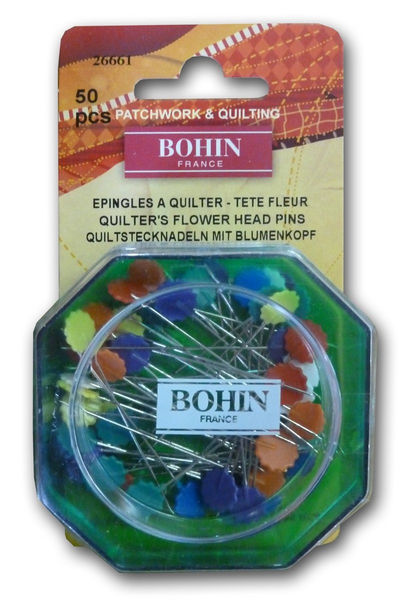 FLOWER HEADPIN;ASTD,50PCS (BOHIN/26661)