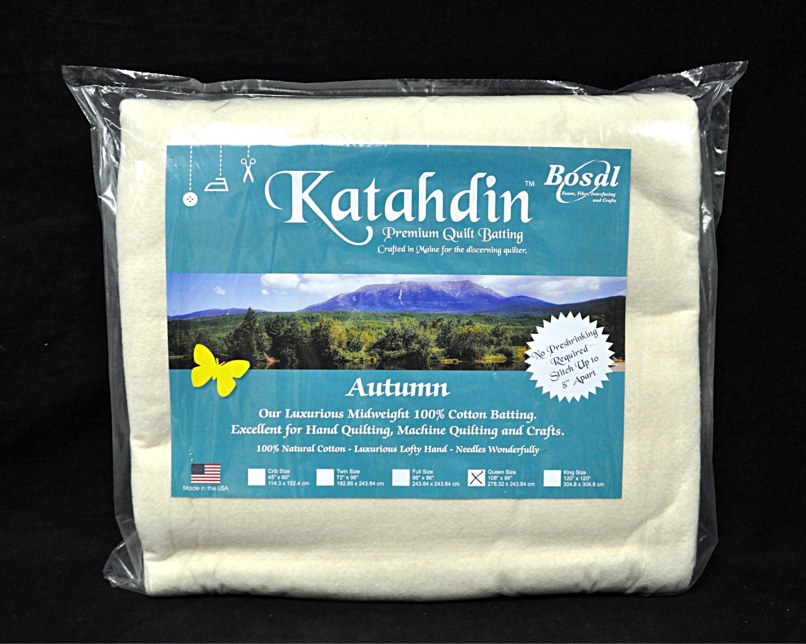 QUILT BATTING FABRIC:108"x96" (398K/BOS) 1 QUILT BATTING FABRIC:108"x96" (398K/BOS)