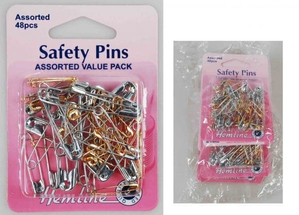 SAFETY PINS:5CRD/PKT (415.99)