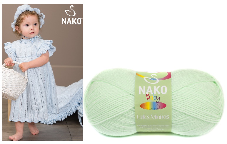 ACR.WOOL YARN:5BL(500GRM) (NAKO/LUKS MINNOS)