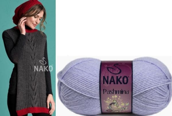 ACRYLIC WOOL YARN:5BLS(500GRM) (NAKO/PASHMINA)