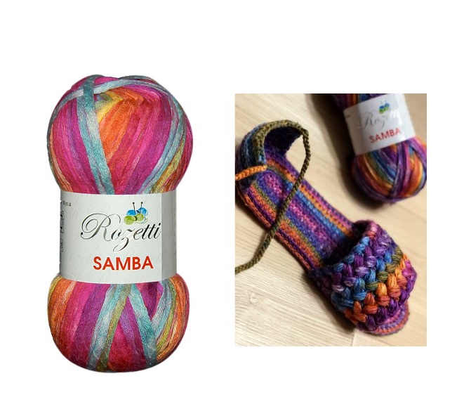 ACRYLIC FANCY YARN;100G*5/PKT (ROZ/SAMBA)