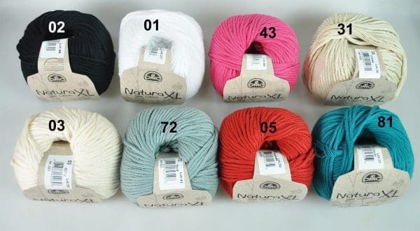 NATURA XL COT.YARN:100GRx4BL (322/DMC)