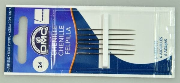 SEWING NEEDLES:6PC:SIZE#24 (1768/5-CRD)