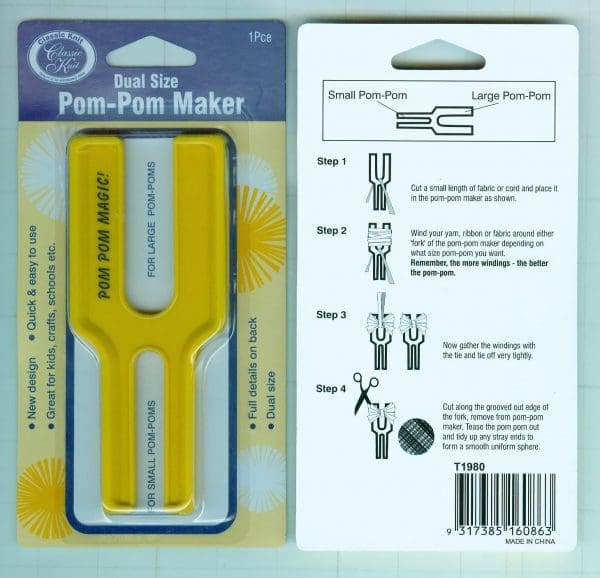 POMPOM MAKER:5PC/PKT (T1980)