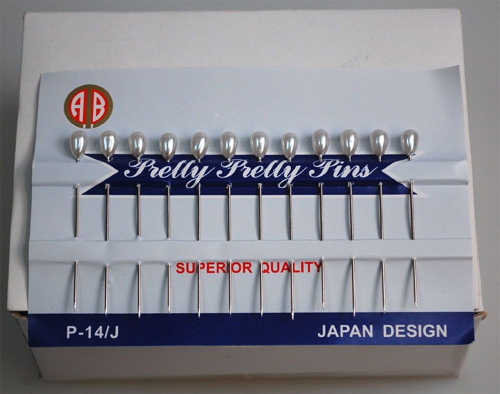PEARL PINS"MAB";5 PEARL PINS"MAB";5.5CM:20CRD (P-14/J-BOX)
