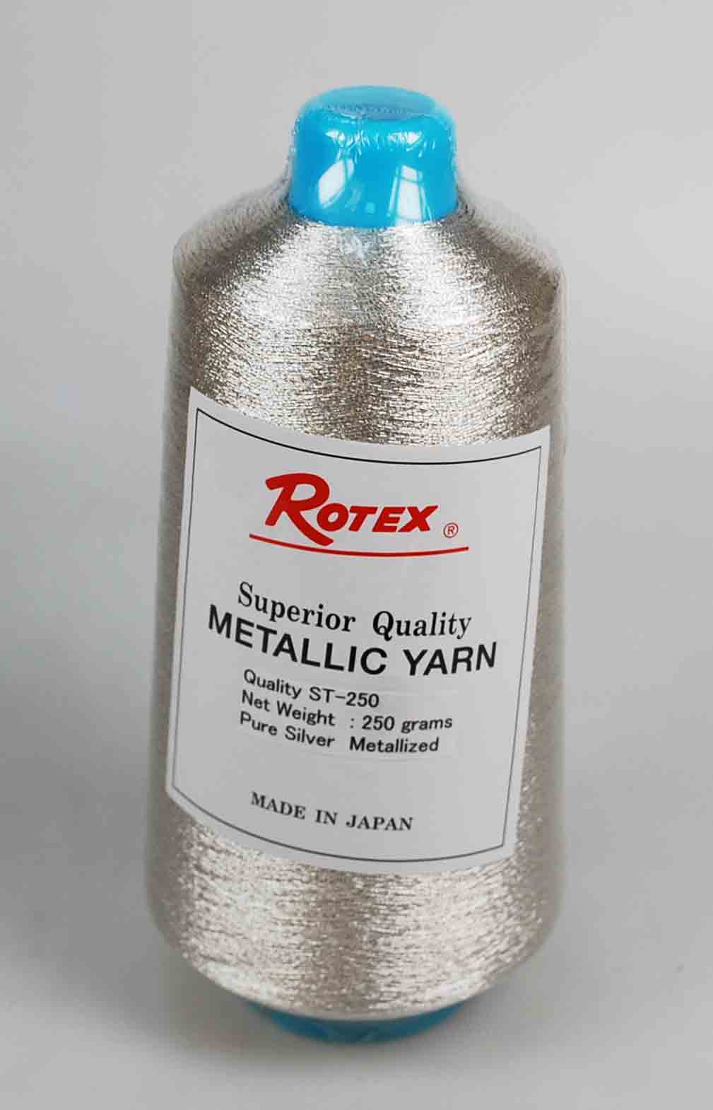 METALLIC YARN:250GRM:"ROTEX" (ST-250/SIL) 1 METALLIC YARN:250GRM:"ROTEX" (ST-250/SIL)