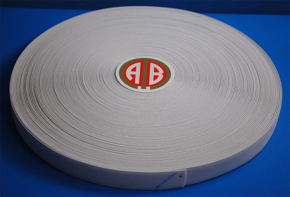 ELASTIC WEBBING;4RLx36Y (PKT/625-18MM-WT) 1 ELASTIC WEBBING;4RLx36Y (PKT/625-18MM-WT)